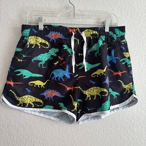 Colorful Dinosaur Print Women's Shorts